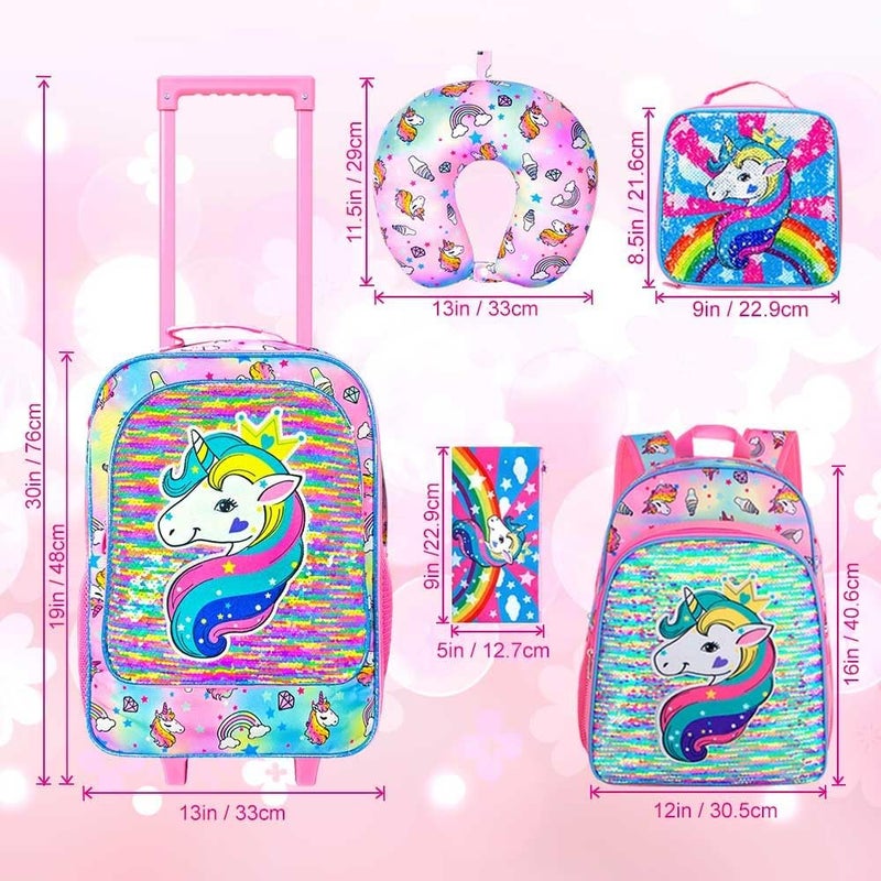 GXTVO Kids Suitcase with Wheels for Girls and Boys, Rolling Carry on Luggage for Toddler Children - Image 4